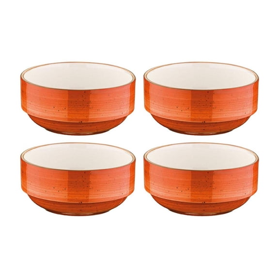 Terracota dia.5.5" h:2.5" 17 oz. Round Terracotta Vitrified Bowl (Set of 4)