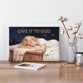 thumbnail image 6 of Inspirational Sleep Quote Wall Art Canvas - Give it to God and Go to Sleep, Positive Christian Decor for Bedroom Home Office, Ready to Hang, 6 of 8