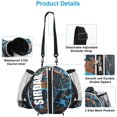 thumbnail image 4 of Basketball Backpack with Ball Pump 2 Needles, Size 7/29.5" Basketball Bag with Adjustable Shoulder Strap 2 Side Mesh Pockets, Sport Equipment Bag for Single Basketball, 4 of 7