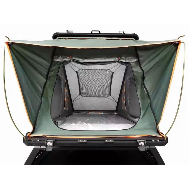 Bushwacker Tent OL-104 GoTent; Vehicle Rooftop; Sleeps 2 Adults; Oxford Fabric/Stainless Steel Frame With Aluminum Hardshell; Mesh Windows With Zippered