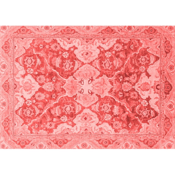 Ahgly Company Indoor Rectangle Oriental Red Traditional Area Rugs, 3' x 5'