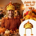 thumbnail image 2 of Voska Thanksgiving Turkey Knitted Hats Adult Turkey Cap for Women Men Thanksgiving Night Event Dress-up Cosplay Costume Accessories B One Size, 2 of 5