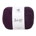 thumbnail image 2 of Pure Cotton Yarn for Hand Knitting Smooth Soft Texture Craft Thread for DIY Crochet Scarf Sweater Decorative Handmade Projects Pink Blue Color,cotton yarn,12 Purple Orchid,1PC, 2 of 2