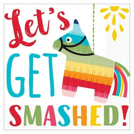Fiesta 'Let's Get Smashed' Small Napkins (16ct)