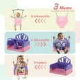 thumbnail image 6 of G TALECO GEAR Foldable Toddler Swing, 2 in 1 Swing Sets for Backyard,  Pink & Purple, 6 of 9