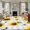 grey, variant on Round Rugs 5Ft, Summer Sunflowers Round Area Rug Washable Indoor Throw Carpet, Pastoral Black Plaid Farmhouse Soft Non Slip Circle Rug for Cabinet Bathroom Home Decor Aesthetic