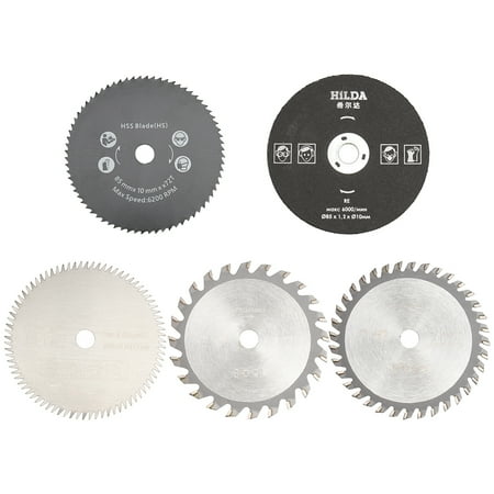 

5PCS Mini HSS Circular Slices 85MM Crosscut Slices for Rotary Tools