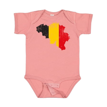 

Inktastic Belgian Map Flag Gift Baby Boy or Baby Girl Bodysuit