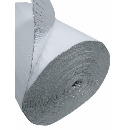 White Faced Double Bubble Reflective Foil Thermal Insulation 100sqft R8 4x25