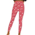 thumbnail image 3 of QATAINLAV Valentine Leggings for Women 2025 Butt Lift Tummy Control High Waisted Yoga Pants Cute Love Heart Print Elastic Tights 90 off Clearance Sale Pink XL, 3 of 5