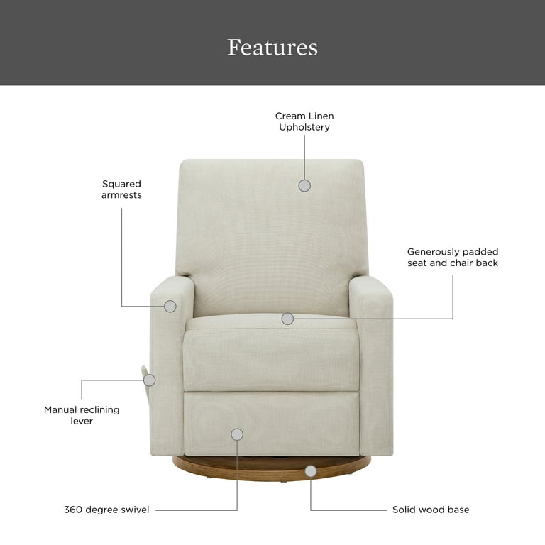 Cream glider recliner hotsell
