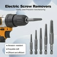 thumbnail image 3 of Screw Extractor Set,10 Pcs Screw Extractor,1/4inch Hex Shank Broken Screw Extractor,Screw Remover & Extractor Bit Set, 3 of 8