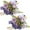 Purple, variant on Artificial Flowers for Outdoors Artificial Flowers, 2Pcs Peony Silk Hydrangea Flower Bouquet Flowers Arrangements Table Centerpieces (Purple) (Purple)