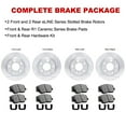 thumbnail image 4 of R1 Concepts Front Rear Brakes and Rotors Kit |Front Rear Brake Pads| Brake Rotors and Pads| Ceramic Brake Pads and Rotors |Hardware Kit|fits 1995-1998 BMW 318ti, 4 of 7