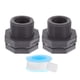 thumbnail image 1 of Conector de tubería de PVC de 3/4 de pulgada para barriles de lluvia y tanques de agua, 2 unidades, 1 of 8