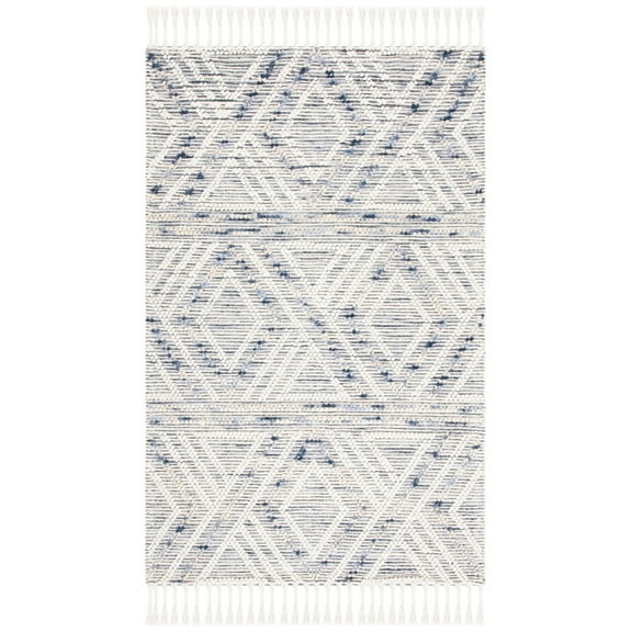 SAFAVIEH Natura Colleen Southwestern Area Rug, Ivory/Blue, 5' x 8'