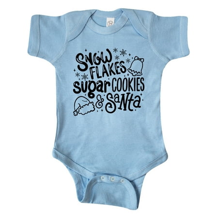 

Inktastic Christmas Snowflakes Sugar Cookies and Santa Gift Baby Boy or Baby Girl Bodysuit