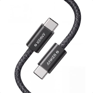 Anker Zolo USB-C Cable 6ft, 240W, Braided, Black