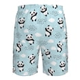 thumbnail image 6 of Kdxio Cute Panda Bear Pattern Mens Casual Shorts - Drawstring Summer Beach Sports Shorts for Men, 6 of 9