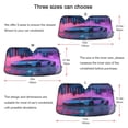 thumbnail image 2 of Foldable Car Windshield Sunshade UV Sun Visor Protector Blocks UV Rays Keeps Vehicle Cool 55x27.6 Inch Blue-purple Sports Car, 2 of 8