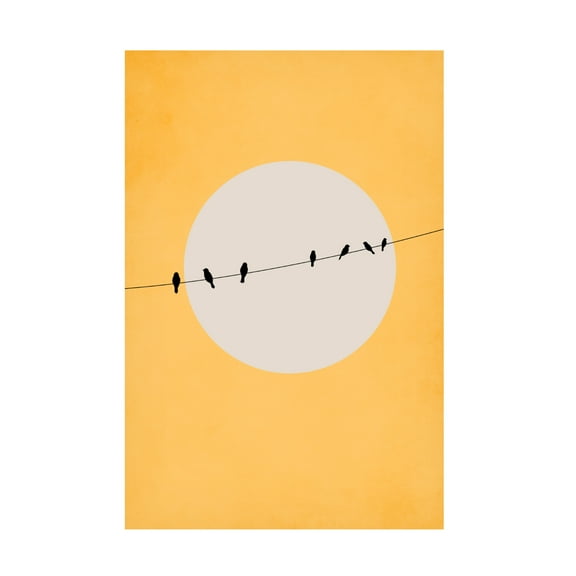 Trademark Fine Art Kubistika  Chirping and Chilling Canvas Wall Art