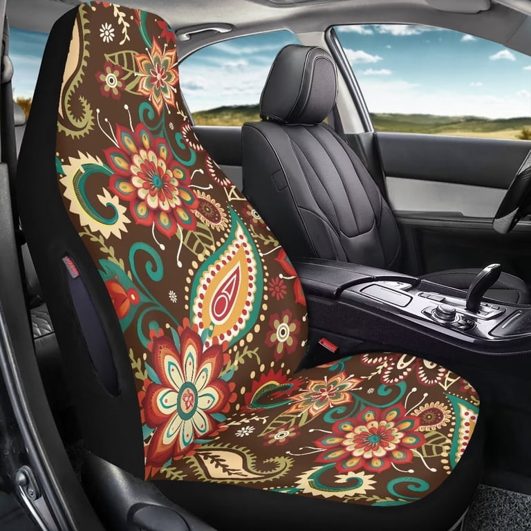 Aztec Boho car seat covers fit 1960-1967 Ford Galaxie Front lowback