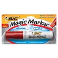 thumbnail image 2 of Bic Jumbo Window Marker - Chisel Marker Point Style - Fluorescent Red Ink (mwxp11rd), 2 of 2