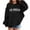 1#Black, variant on Kiijoy Toddler Girls Loose Hoodie Los Angeles Print Pullover Hooded Sweatshirt with Pocket