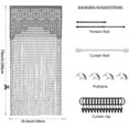 thumbnail image 5 of NOGIS Macrame Curtains for Door Wall,Macrame Lace Door String Curtain for Doorways,Room Divider Doorway Window Panel Room Divider Wall Closet Curtains for Closet Door Drapes (39.3×79in,Gray), 5 of 7