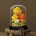 thumbnail image 2 of HI-REEKE Flower Micro Mini Building Block Set Chrysanthemum Bouquet Bonsai Plastic Toy Multicolor, 2 of 7