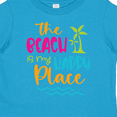thumbnail image 4 of Inktastic Spring Break the Beach is My Happy Place Boys or Girls Toddler T-Shirt, 4 of 5