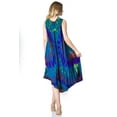 thumbnail image 2 of Sakkas Neja Women's Casual Maxi Summer Sleeveless Loose Fit Tie Dye Tank Dress - 17009-C1 - One Size Regular, 2 of 5