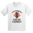 thumbnail image 3 of Inktastic Thanksgiving Girl Turkey Thankful for Family Youth T-Shirt, 3 of 5