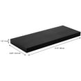thumbnail image 2 of ITY International - Individual Wooden Floating Shelf, 31.5" x 9.25" x 1.5", Black, 2 of 5