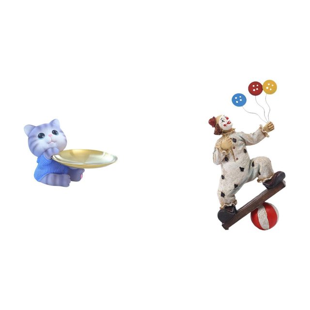 Figura de oso, bandeja para gatos, bandeja para dulces de gato, estatua de resina, figuras de , escultura rativa adecuada para regalar,
