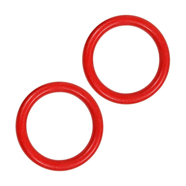 Yingyy 2 Pcs Anneaux de Gymnastique Attache Barre Entraînement Anneaux Rouges Sont Faits Anneau Femmes Entraînement Gym pour Hommes