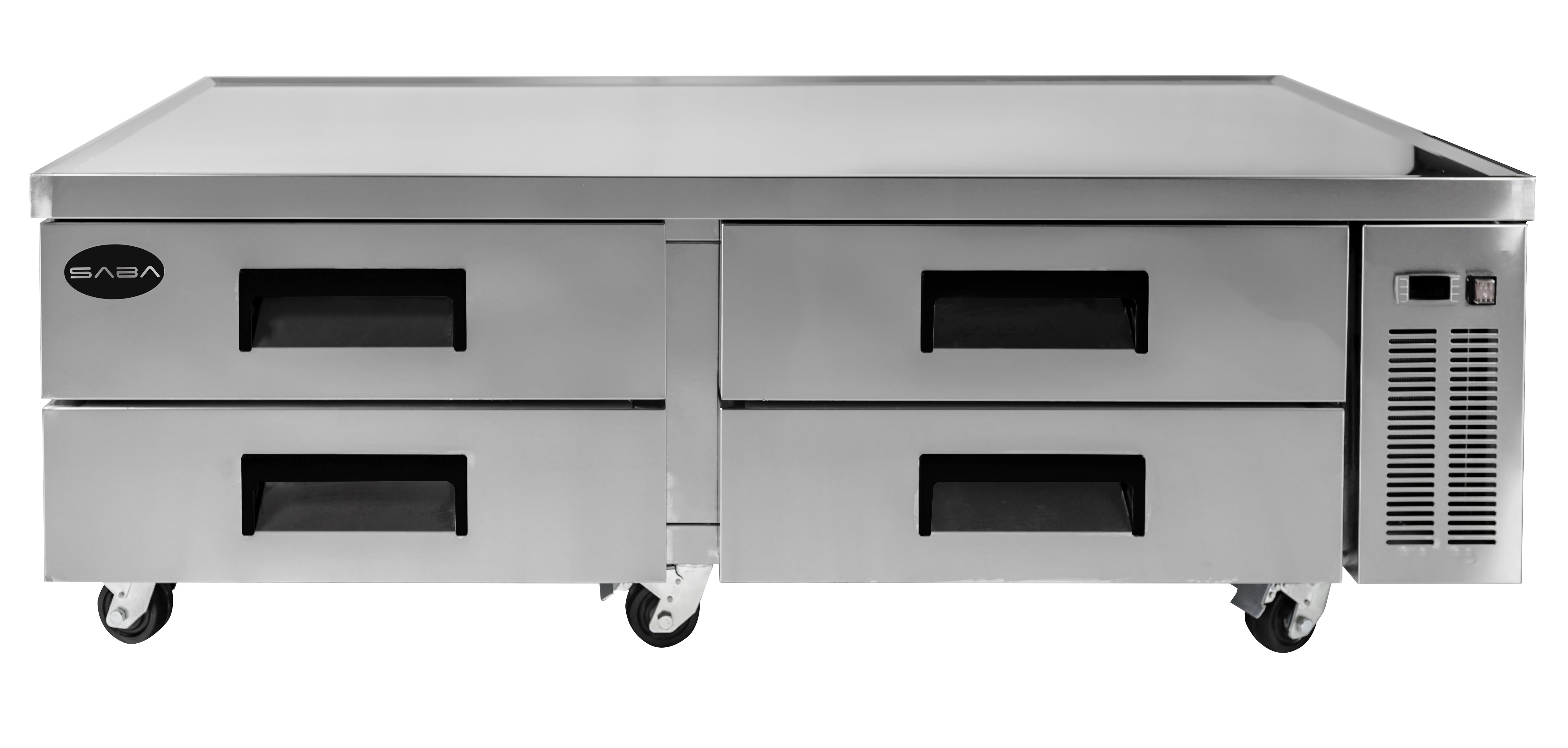 Heavy Duty Commercial 72" Chef Base 4 Drawer Refrigerator