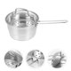 thumbnail image 3 of 1 Juego de olla de fideos de acero inoxidable, olla de leche para el hogar, olla de cocina, olla al vapor HOMEMAXS 13188715-MX, 3 of 6