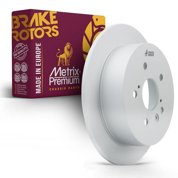 Metrix Premium Chassis Parts - 11.34 inch (288mm) Rear Coated Solid Disc Brake Rotor Fits 2004-2006 Lexus RX330, 2004-2007 Toyota Highlander, 2006-2008 RX400h, 2007-2009 RX350, 980211FZN