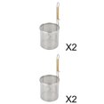 thumbnail image 1 of 4 Uds cocina de acero inoxidable colador de fideos de filtro de aceite de sopa 12cm 14cm Soledad Colador de fideos de cocina, 1 of 10