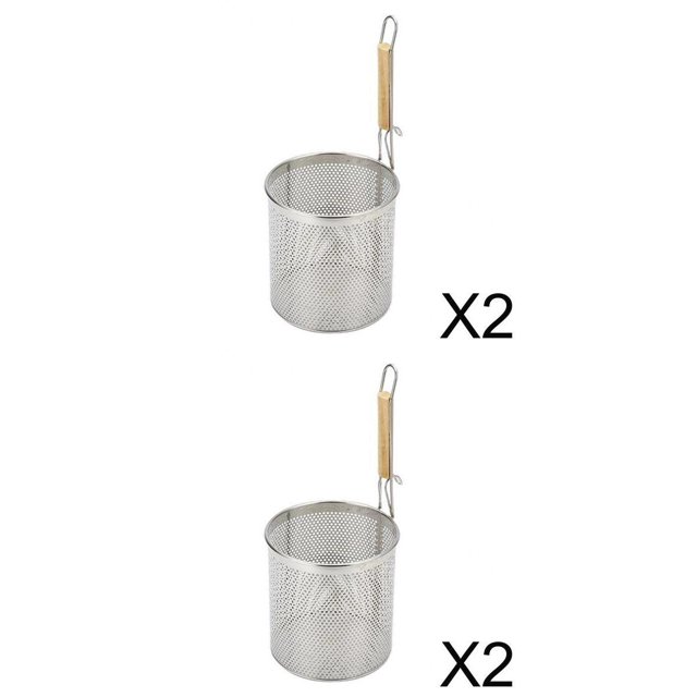 4 Uds cocina de acero inoxidable colador de fideos de filtro de aceite de sopa 12cm 14cm Soledad Colador de fideos de cocina