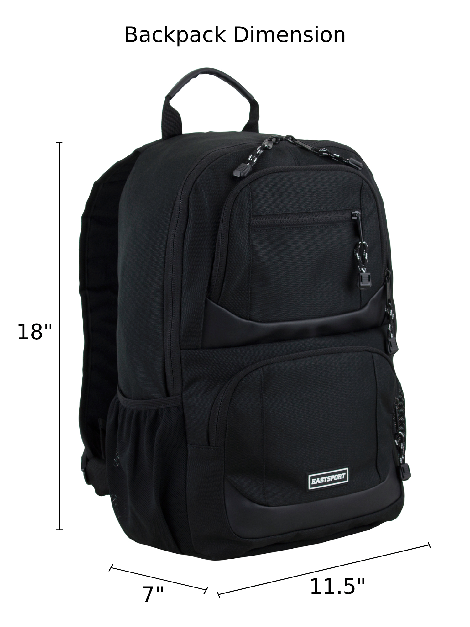 Eastsport Commuter Tech Backpack, Black photo 5