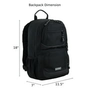 Eastsport Unisex Commuter Tech Backpack, Black