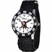 Pirates of the Caribbean Boys' Stainless Steel Watch, Black Strap