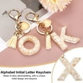 thumbnail image 4 of Uxcell Alphabet Initial Letter Keychain Resin Cute Keychains with Tassel Heart Letter X Pendant Charm, 4 of 6