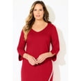 thumbnail image 4 of Catherines Women's Plus Size Asymmetrical Bell Sleeve Ponte Dress, 4 of 4