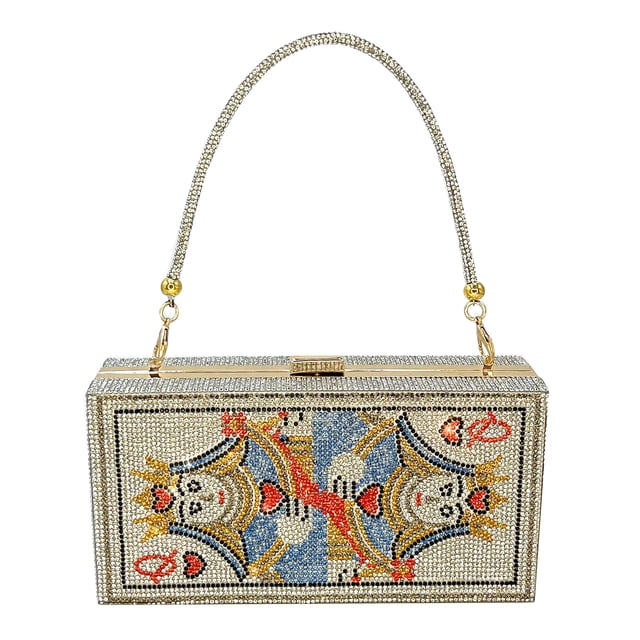 Bolso de noche pearl&she Diamond Minaudiere Clutch para mujer
