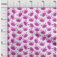 thumbnail image 2 of oneOone Viscose Jersey Fuschia Pink Fabric Kids Crab Craft Projects Decor Fabric Printed By The Yard 60 Inch Wide, 2 of 4