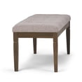 thumbnail image 4 of Cloud Grey Tufted Ottoman Bench with Carved Legs, Upholstered Storage Footstool for Living Room, 4 of 9