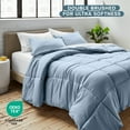 thumbnail image 6 of Bare Home Down Alternative Comforter Set - 3-Pieces - All Seasons - Full, Dusty Blue, 6 of 8